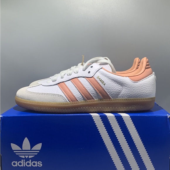 adidas Samba OG White Wonder Clay Pink - Picture 11 of 14